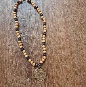 Vintage Native American Dreamcatcher Feather necklace
